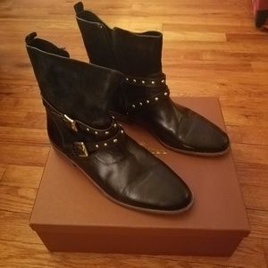 Coach Lilliana suede & leather bootie 10m euc